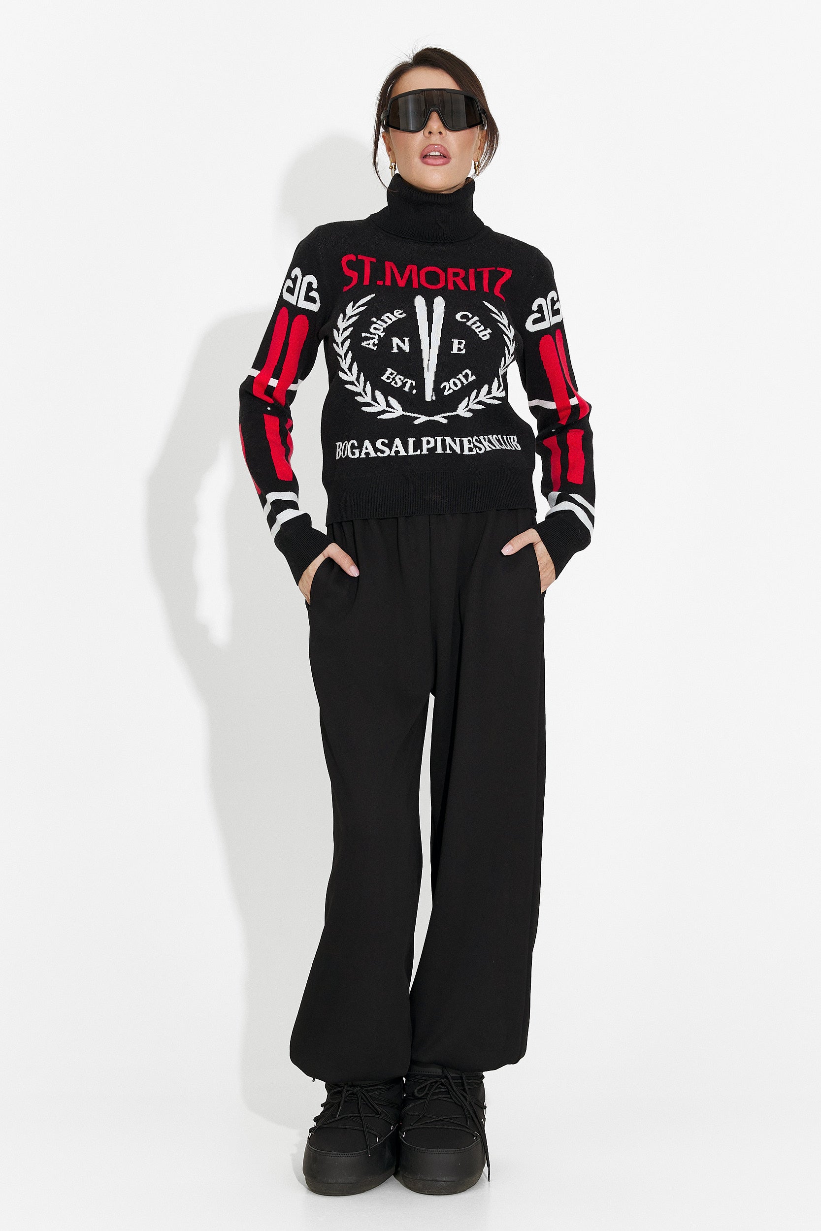 Damenpullover casual schwarz Karlene Bogas