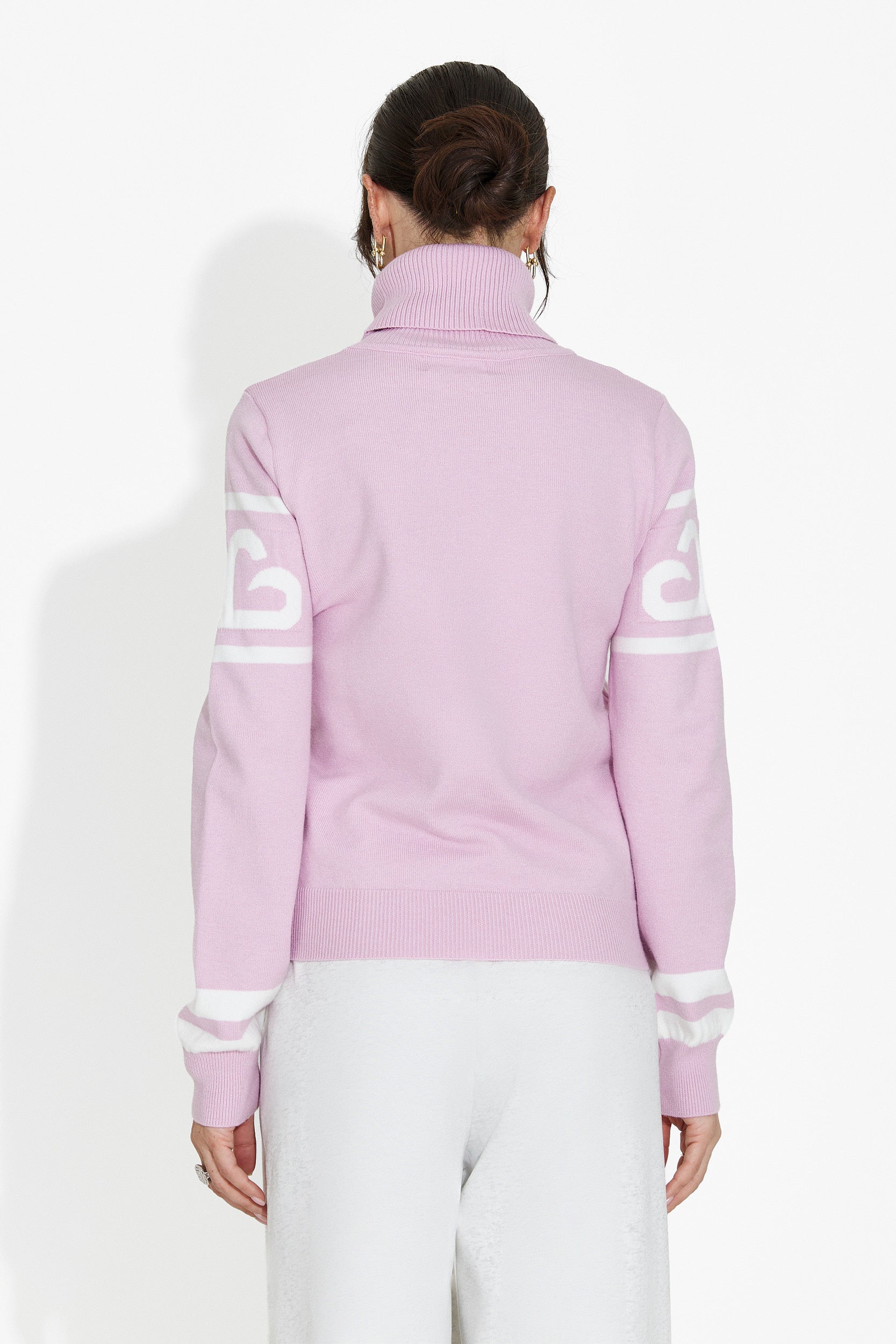 Różowy sweter damski casual Nelora Bogas