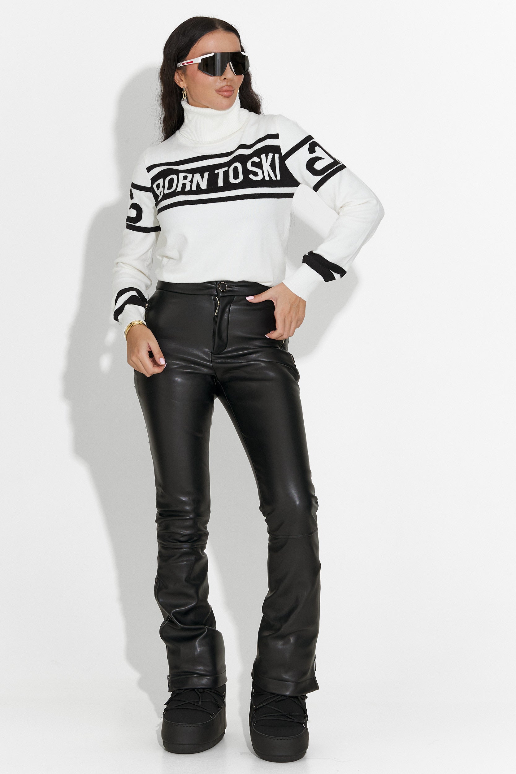 Vit dam skidoverall Jasnira Bogas