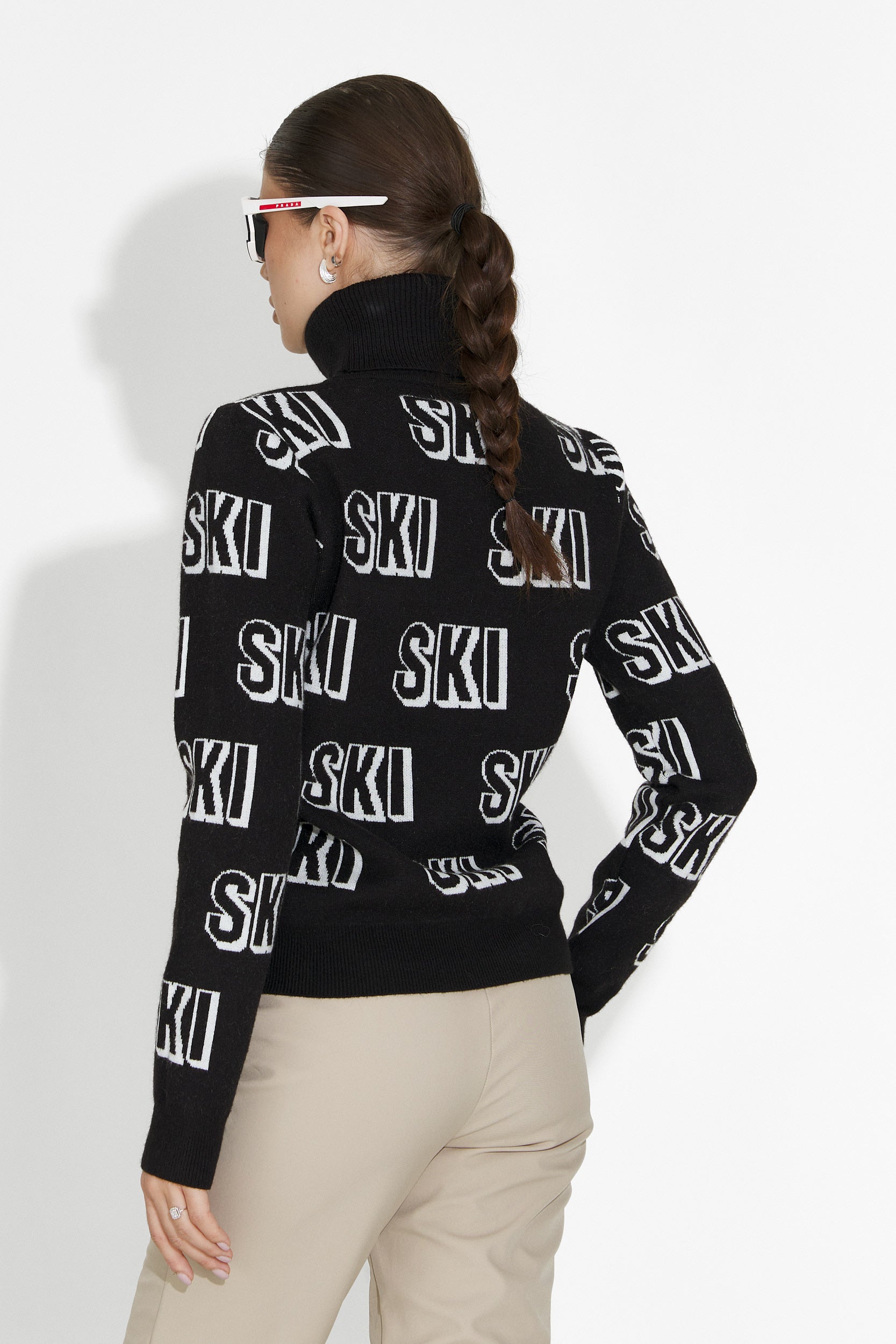 Pullover da sci donna nero Caresia Bogas