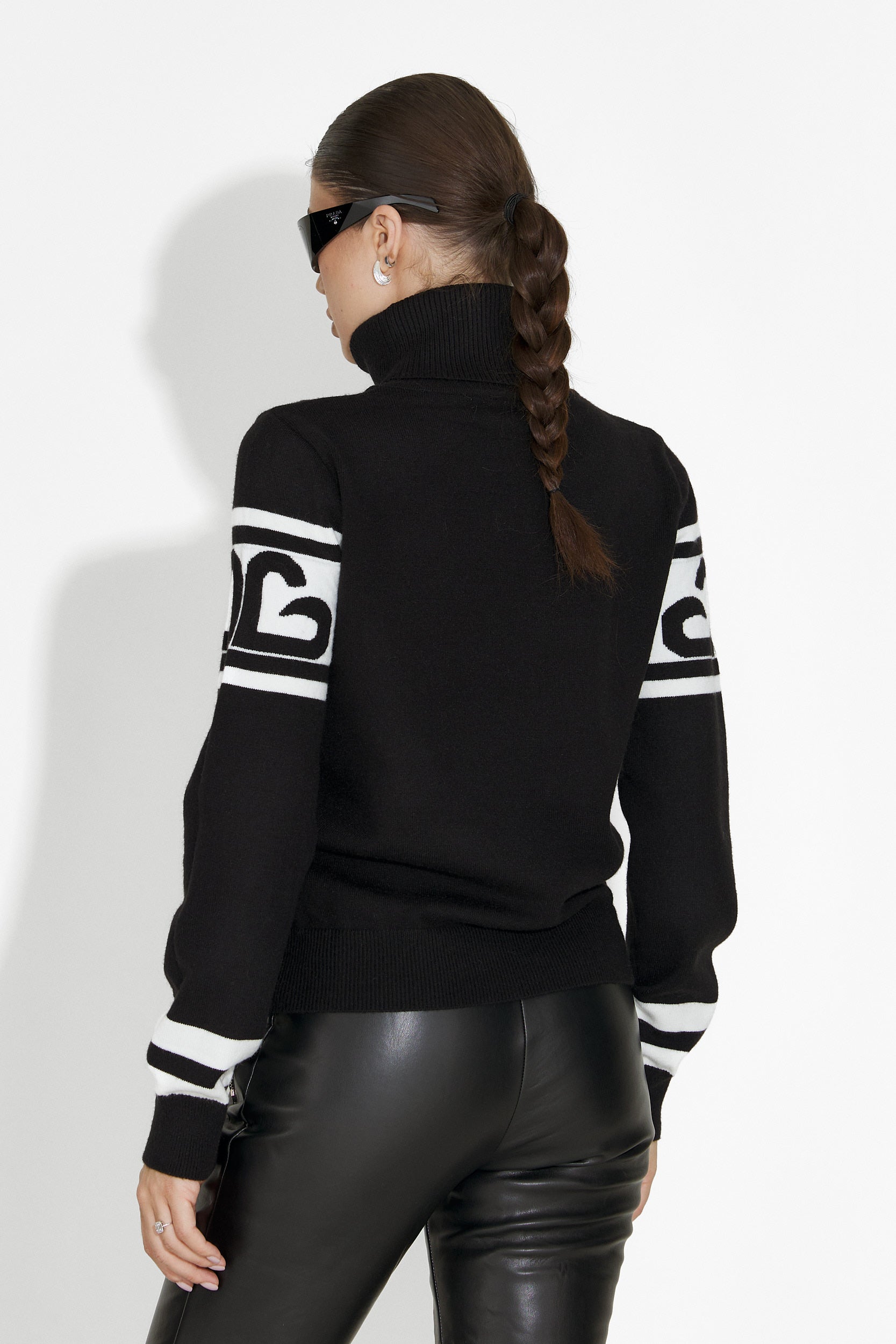 Sweter narciarski damski czarny Delyra Bogas