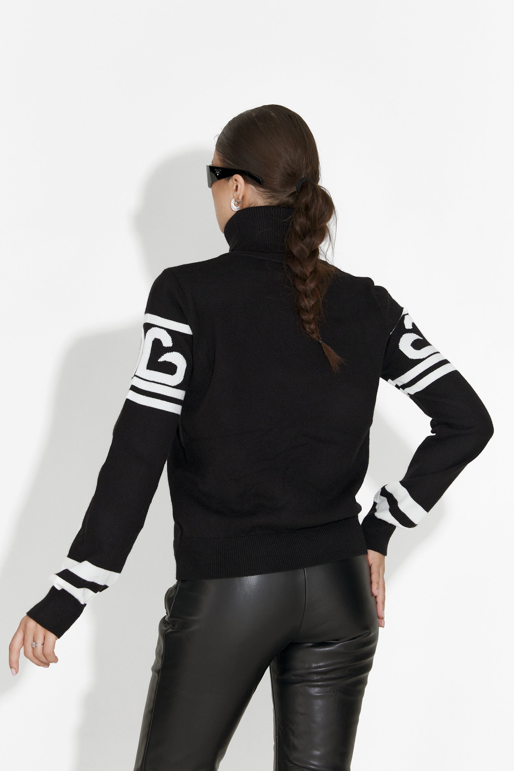 Sweter narciarski damski czarny Sonira Bogas