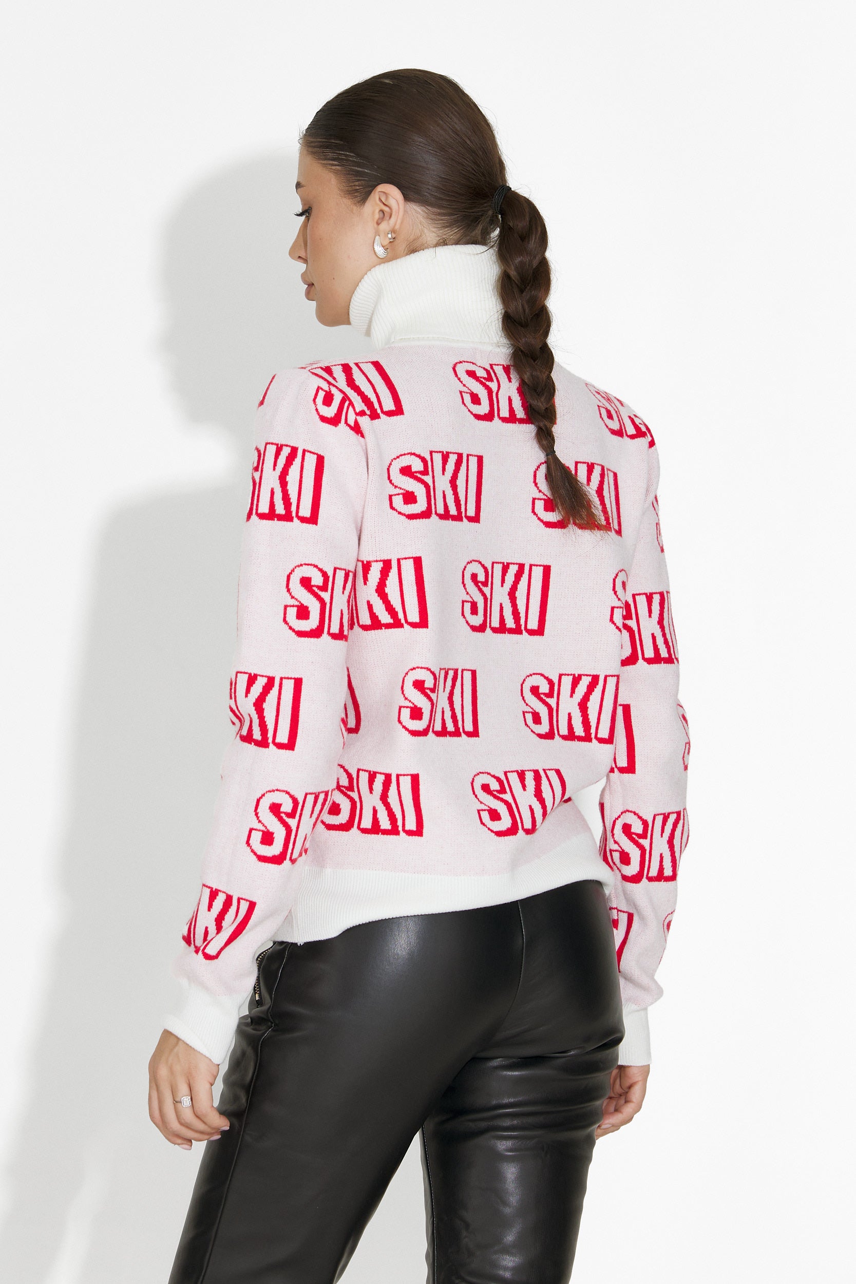 Pullover da sci donna bianco Caresia Bogas