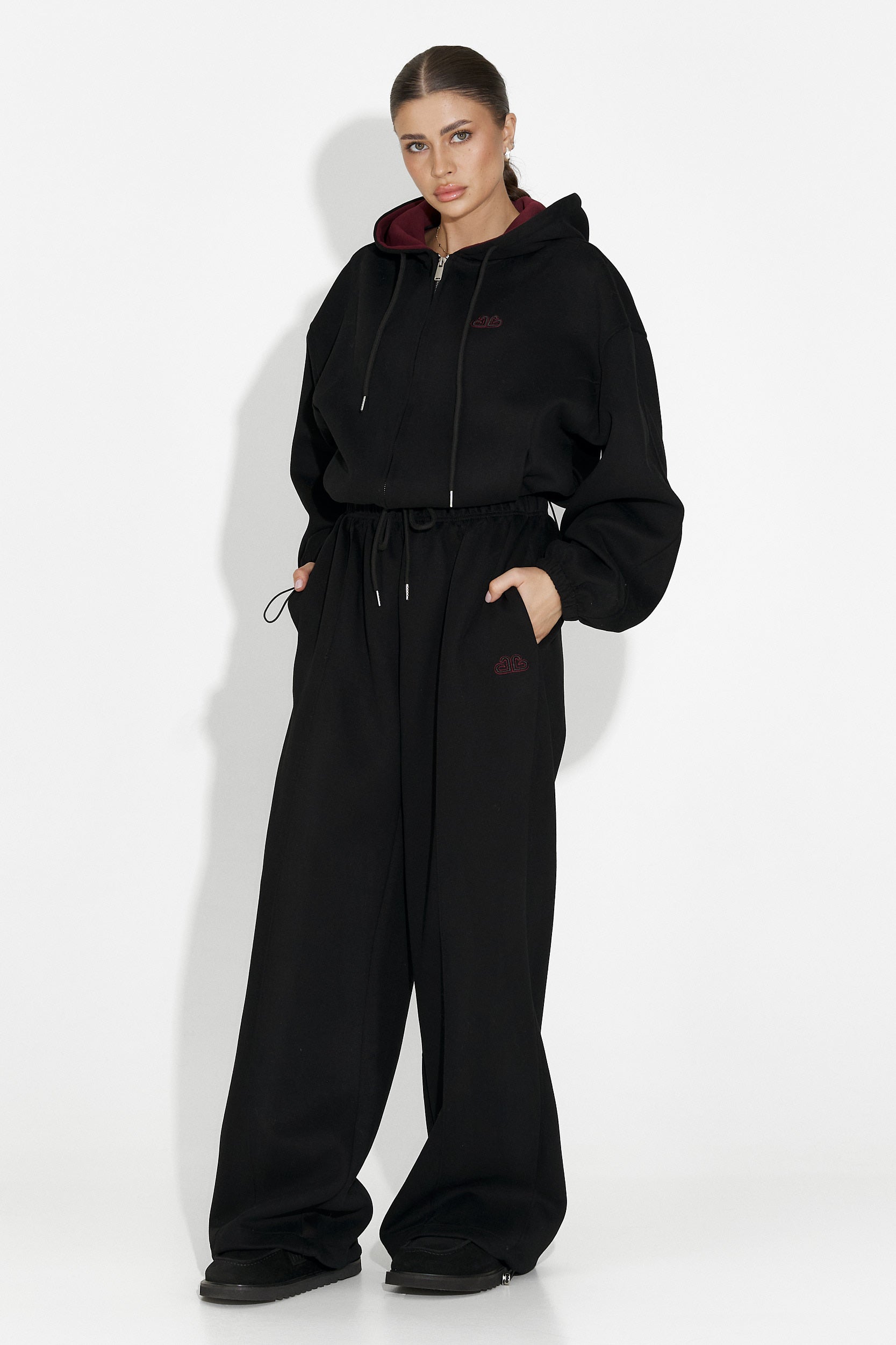 Reica Bogas Casual Black Women's Training Suit