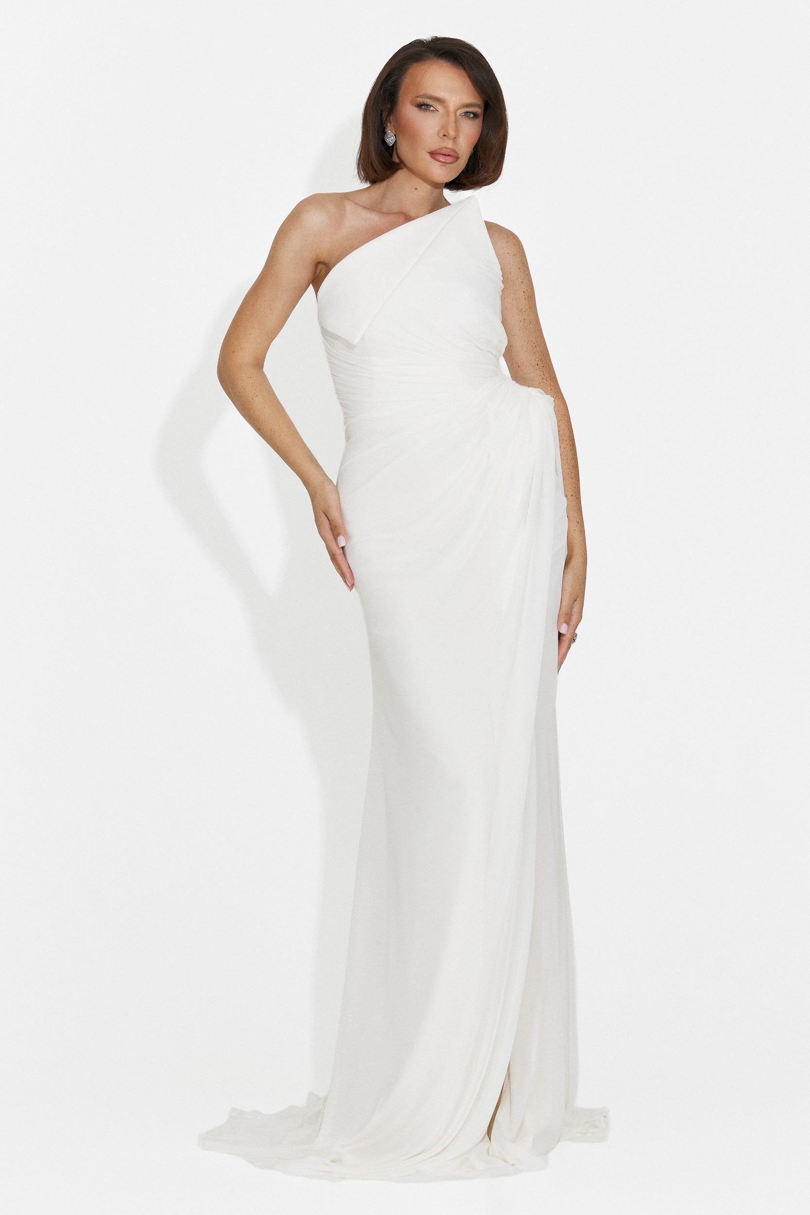 Rochie dama lunga alba Felina Bogas