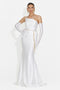 Merle Bogas Langes weißes Damenkleid