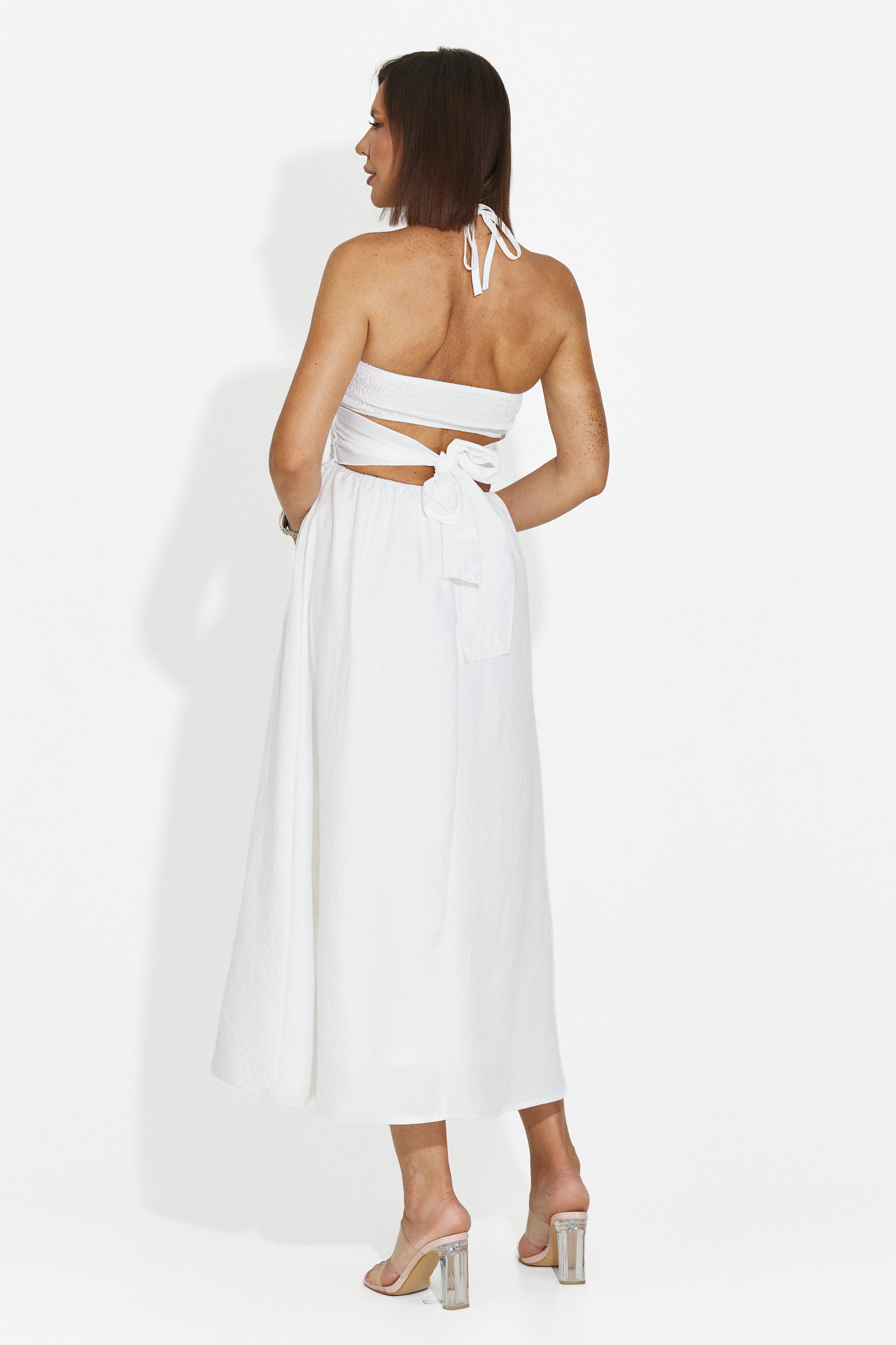 Vestido de mujer largo blanco Zeynka Bogas