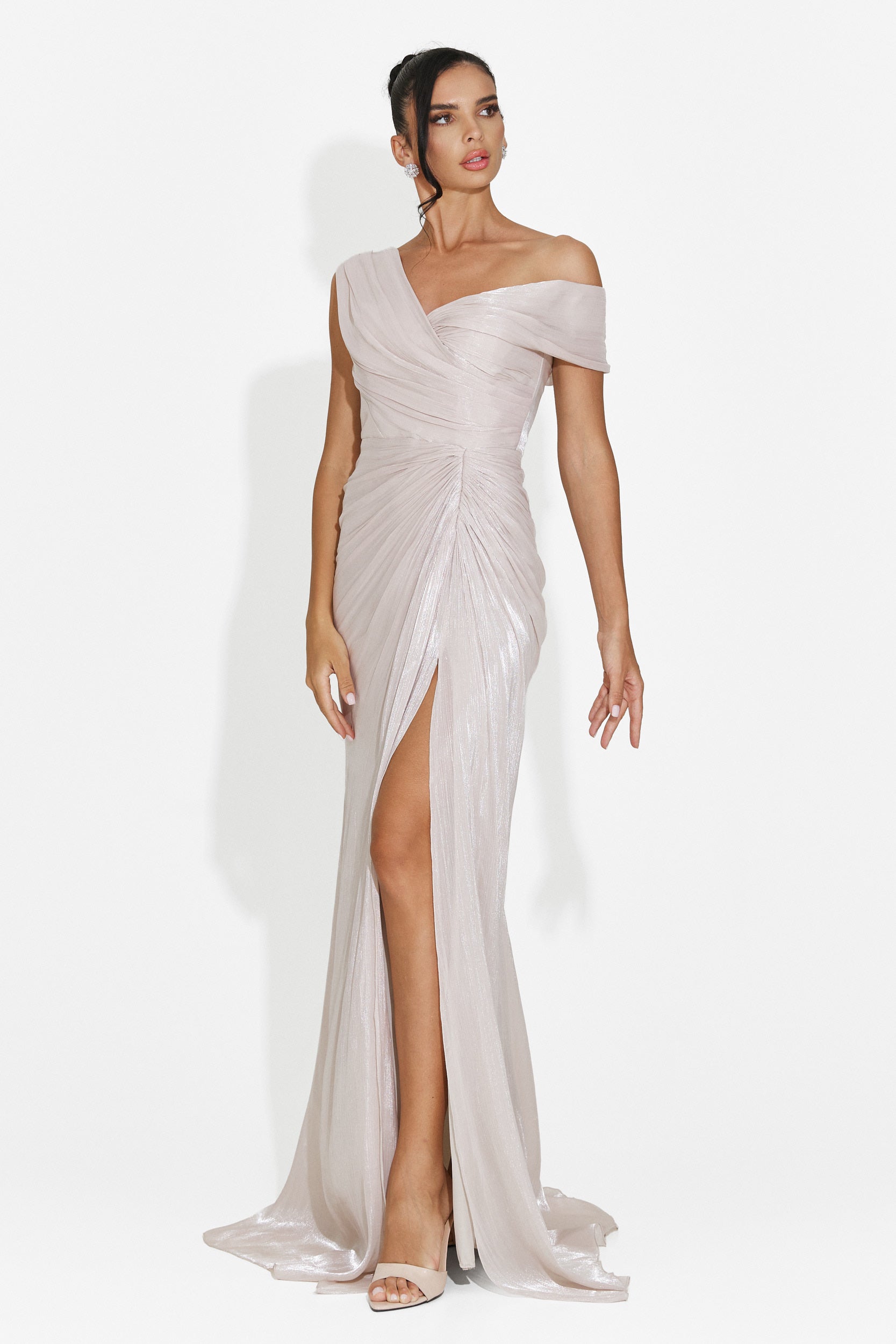 Wagner Bogas Langes Beiges Damenkleid