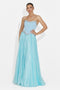 Rochie dama lunga bleu Elfi Bogas