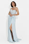 Jonay Bogas Langes Blaues Damenkleid