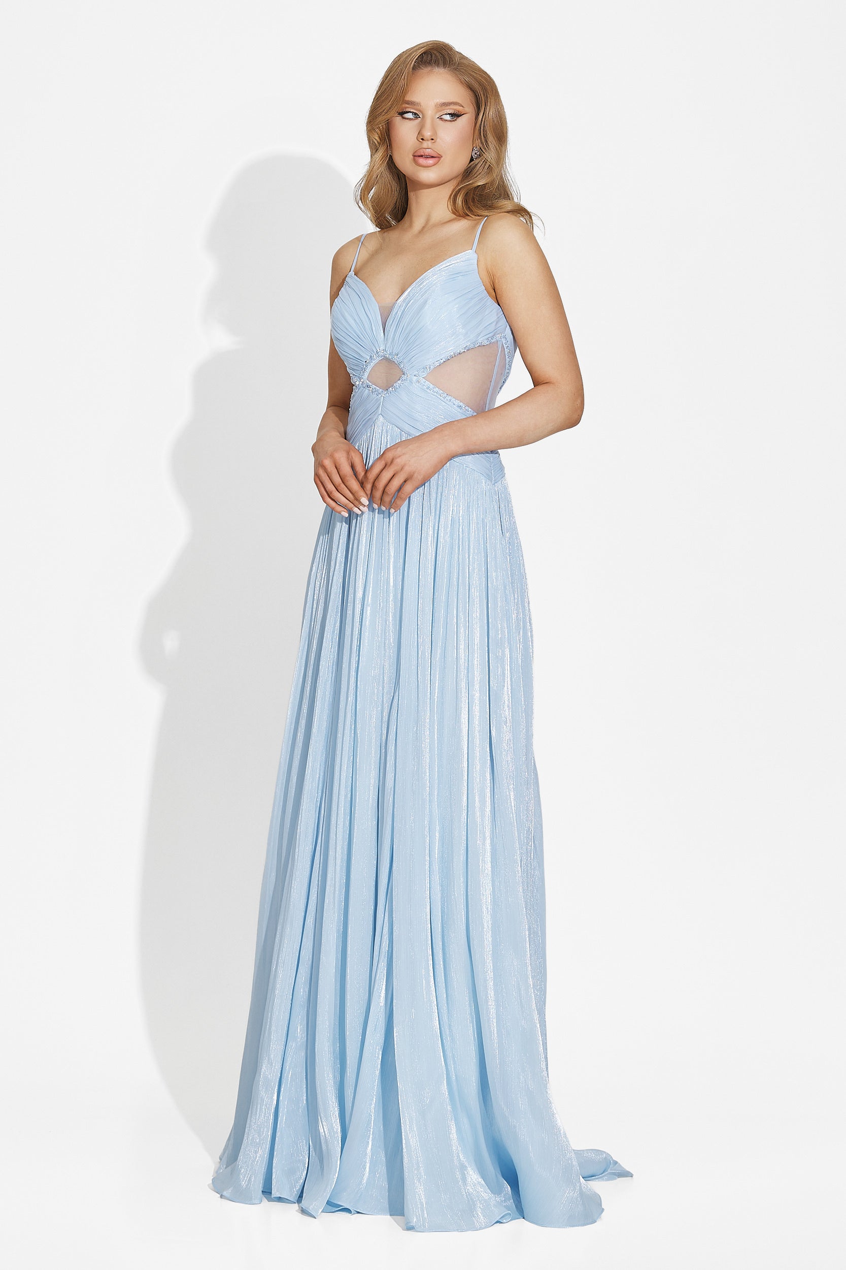 Latisha Bogas Long Blue Ladies Dress