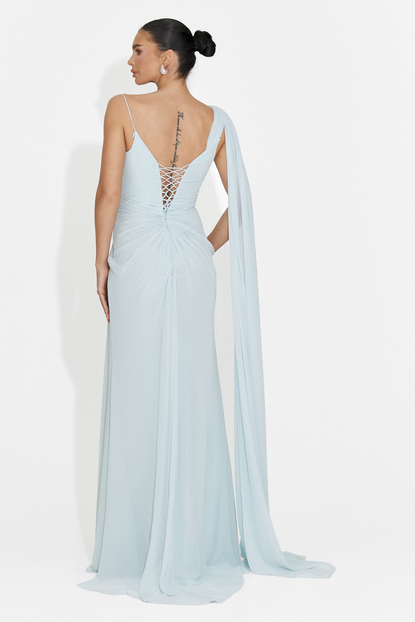 Langes blaues Kleid für Damen Lino Bogas