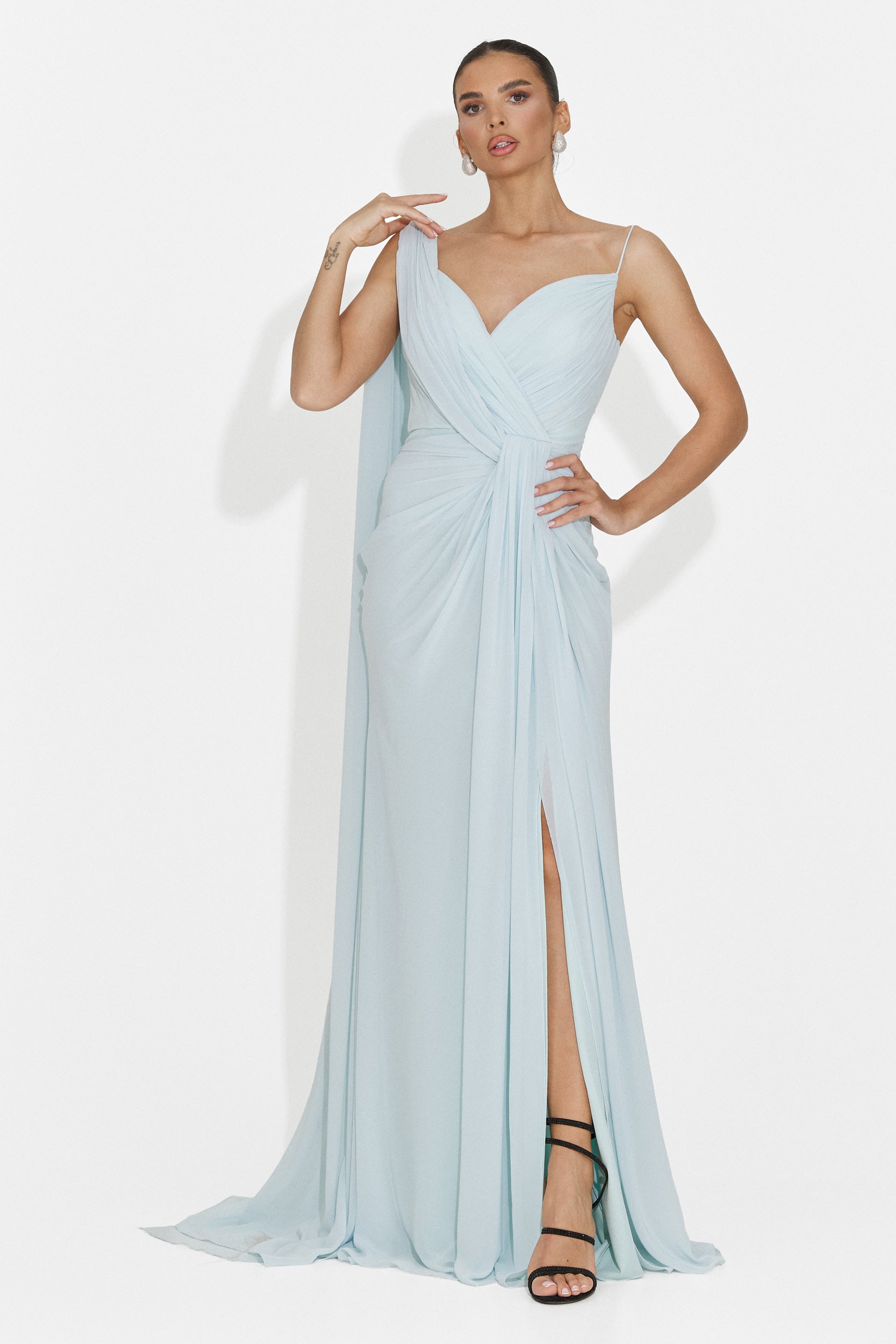 Langes blaues Kleid für Damen Lino Bogas