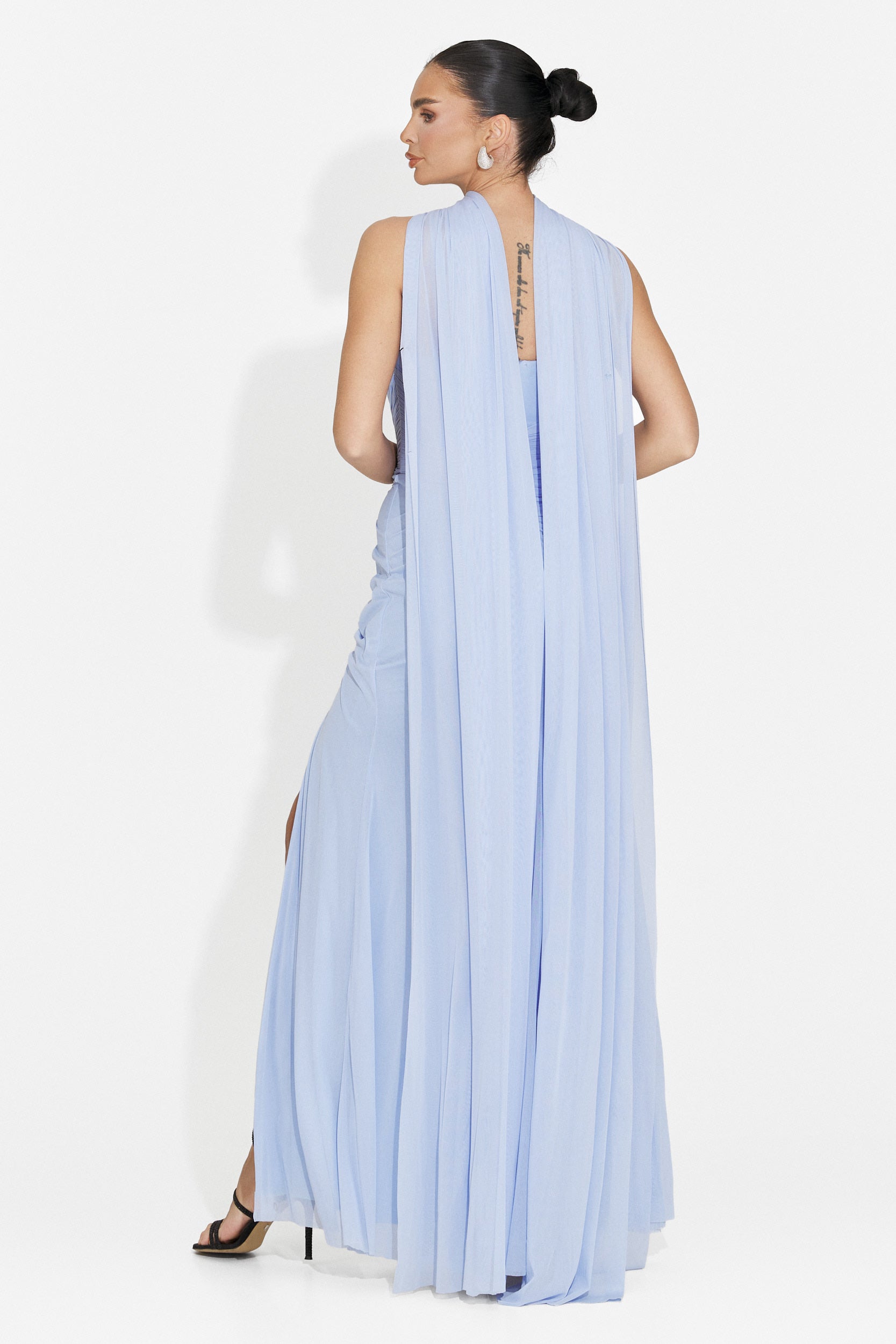 Langes blaues Kleid für Frauen Lota Bogas