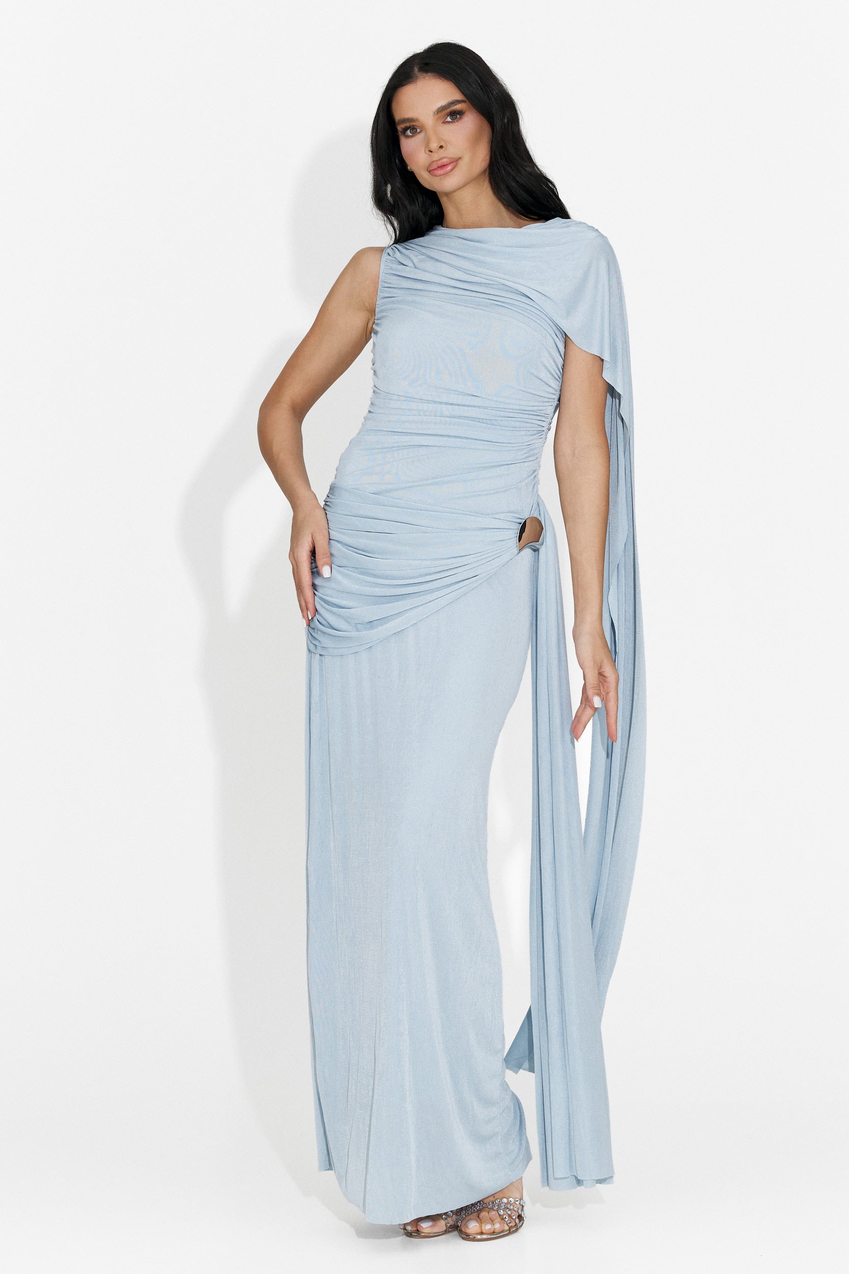 Rochie dama lunga bleu Ursila Bogas