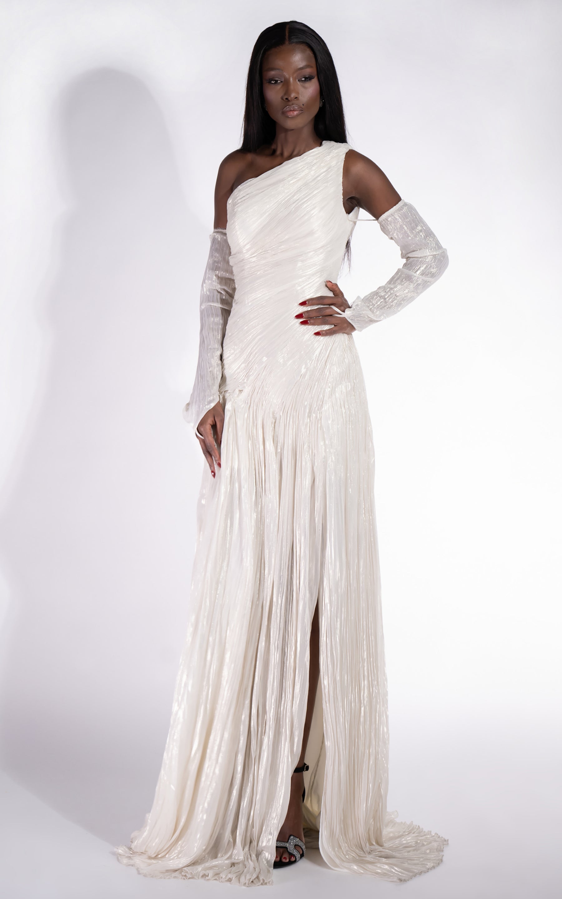 Long cream dress for ladies Penye Bogas