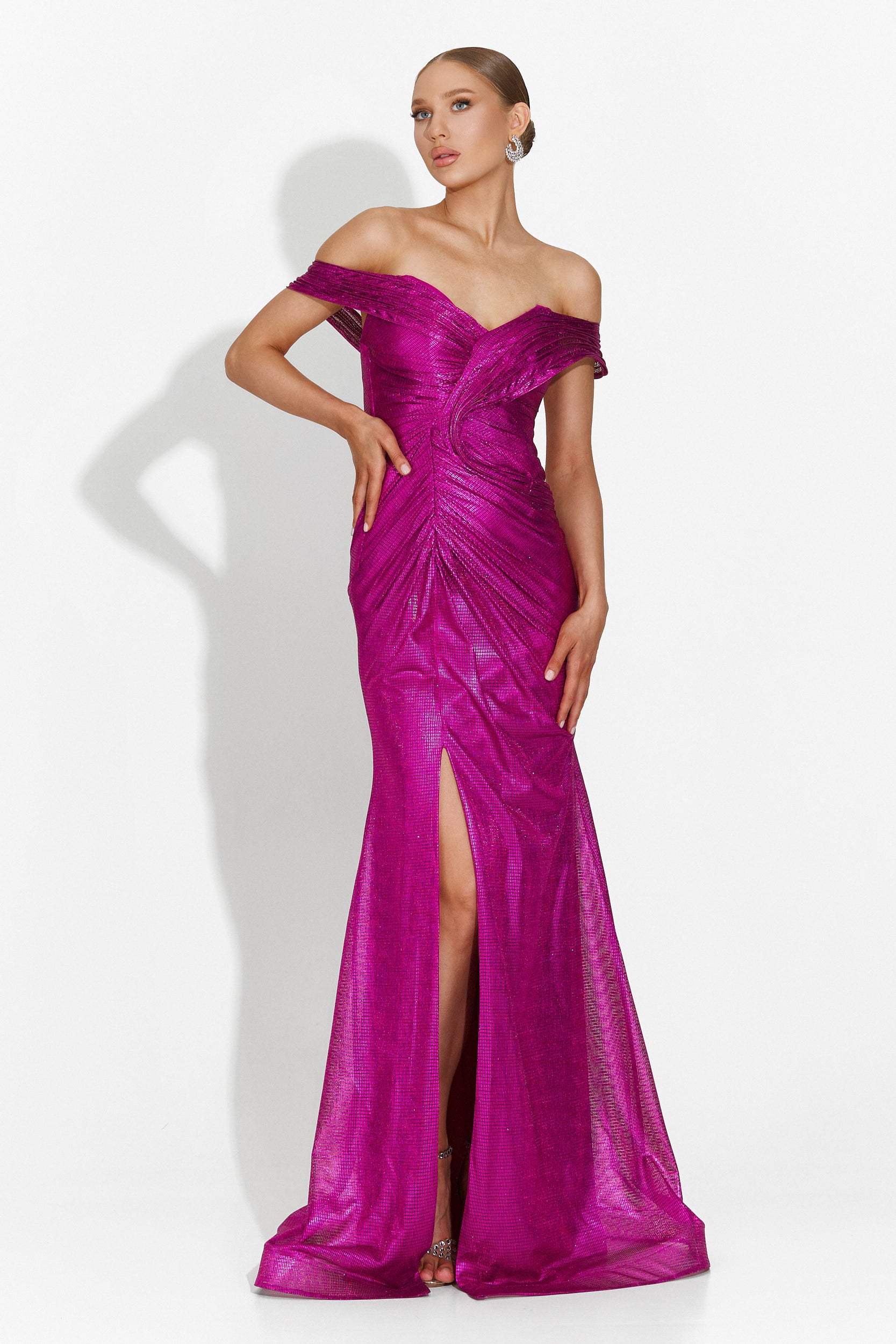womens fuschia dress Kiss Me Fuchsia Peplum Mini Fuchsia / S The vibrant fuchsia hue Paxton Fuchsia Dress