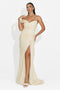 Schmidt Bogas Langes Gelbes Damenkleid