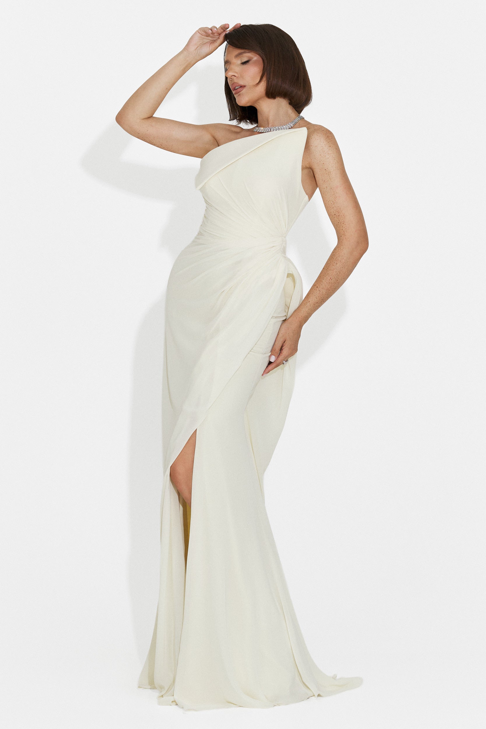 Felina Bogas langes gelbes Damenkleid