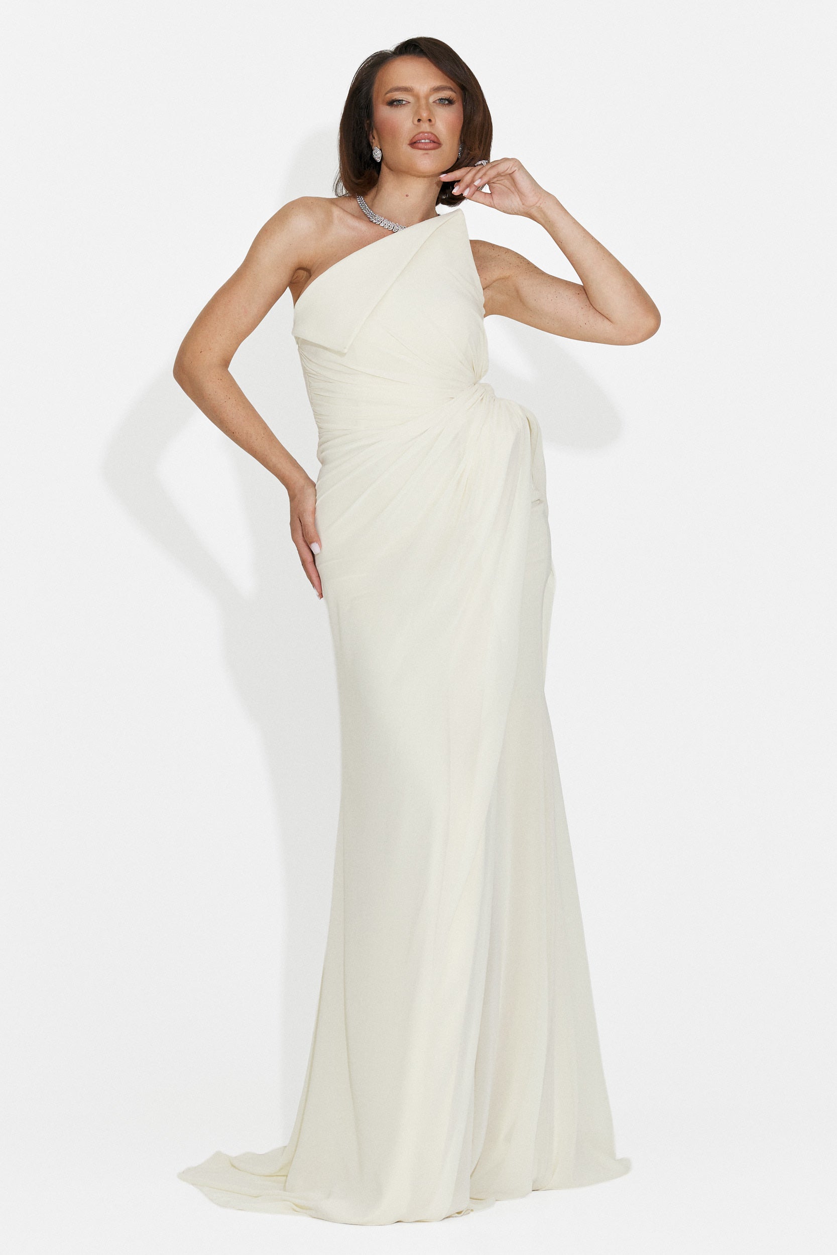 Felina Bogas langes gelbes Damenkleid