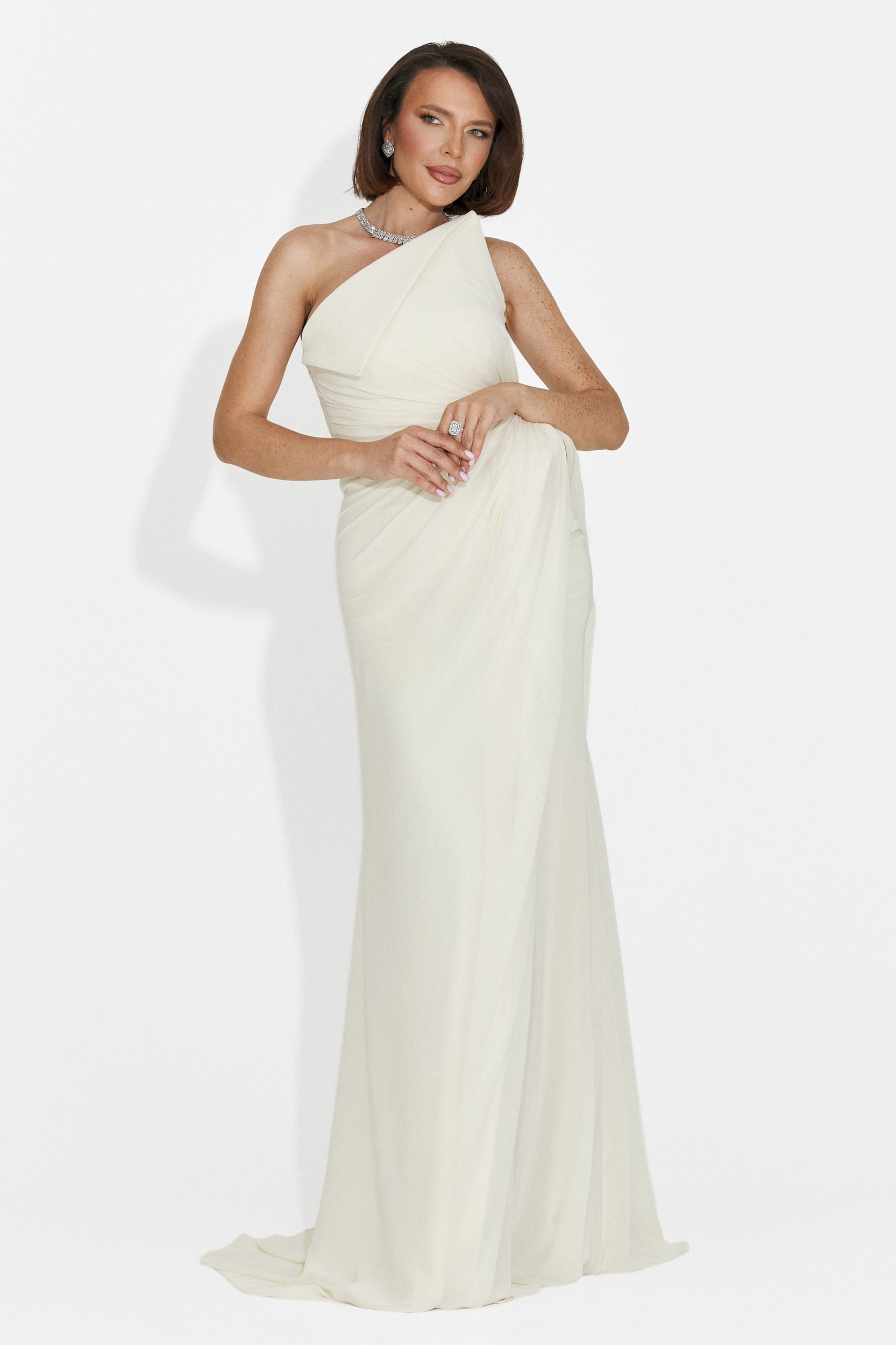 Felina Bogas langes gelbes Damenkleid