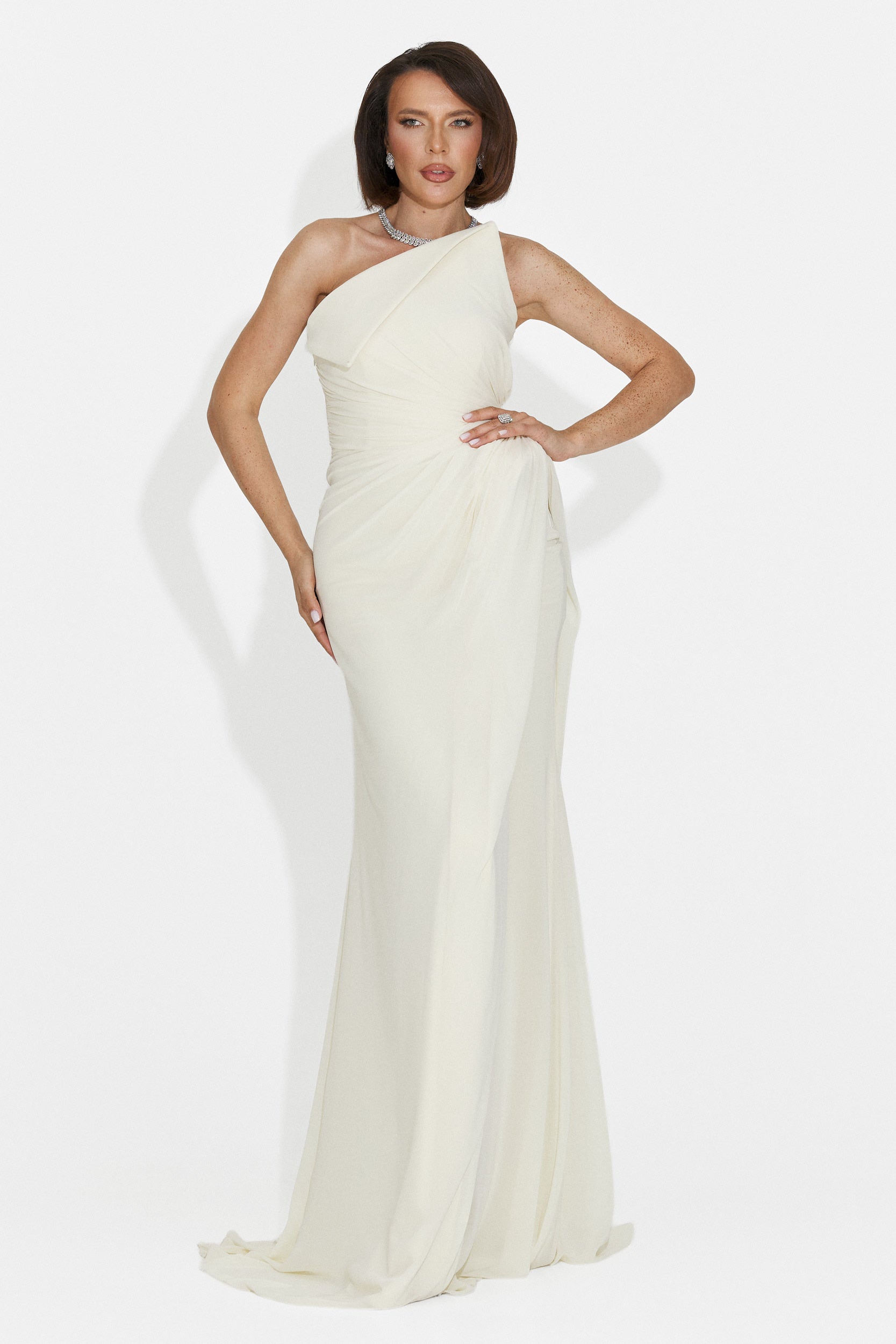 Felina Bogas langes gelbes Damenkleid