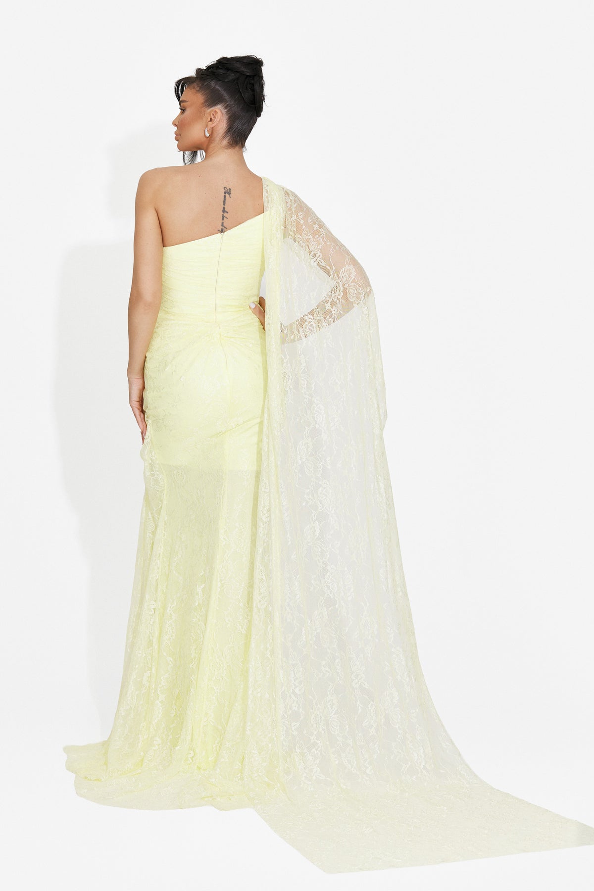 Long yellow women's dress Heliena Bogas, image 2 of 8