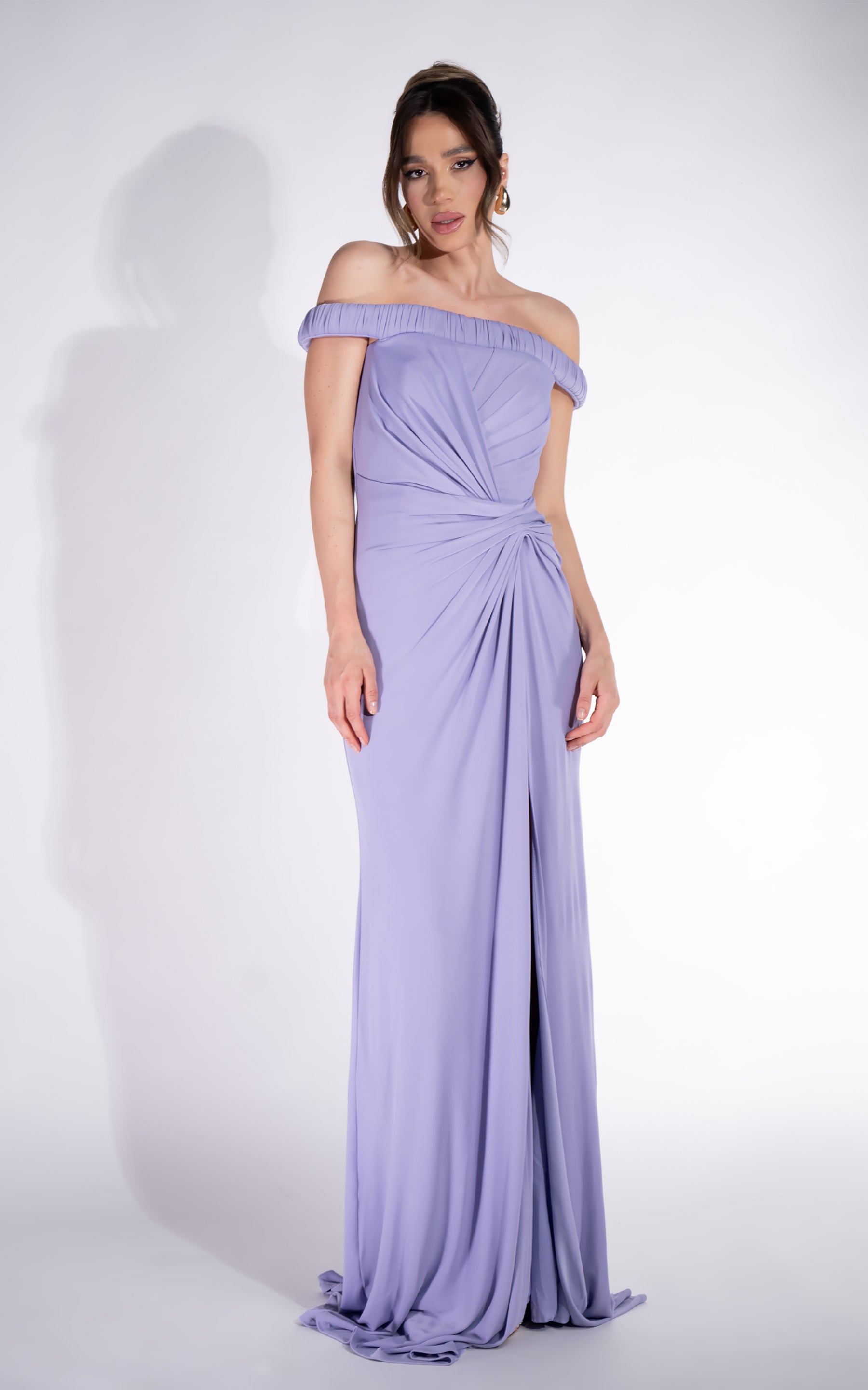 Abito lungo lilla da donna Rehise Bogas