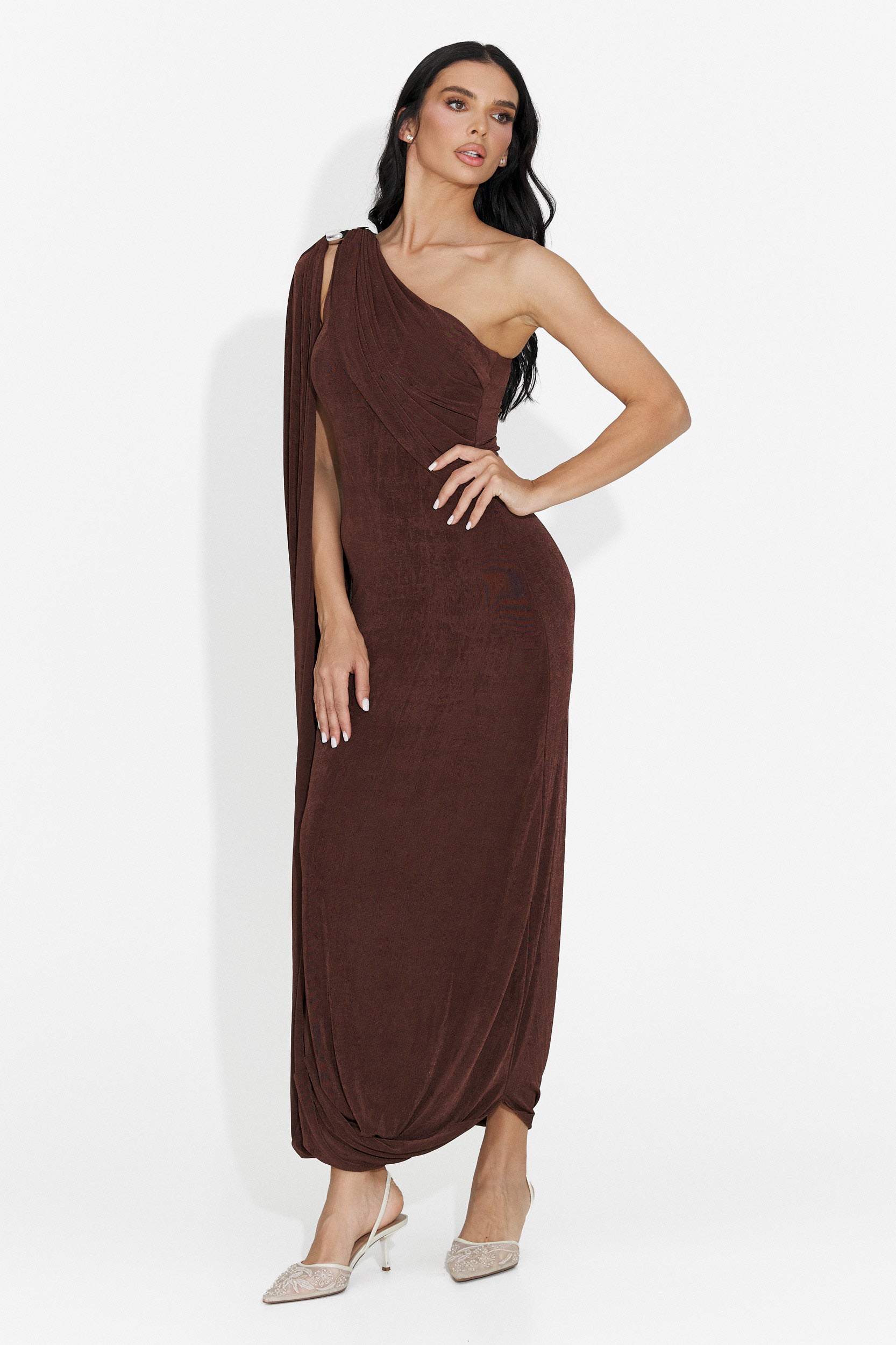 Robe Longue Marron pour Dames de Samiray Bogas