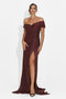 Robe Longue Marron pour Dames de Wagner Bogas