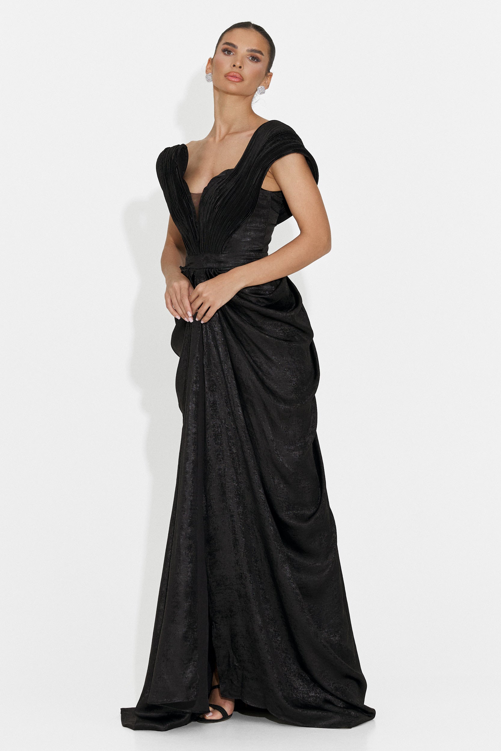 Rochie dama lunga neagra Becker Bogas