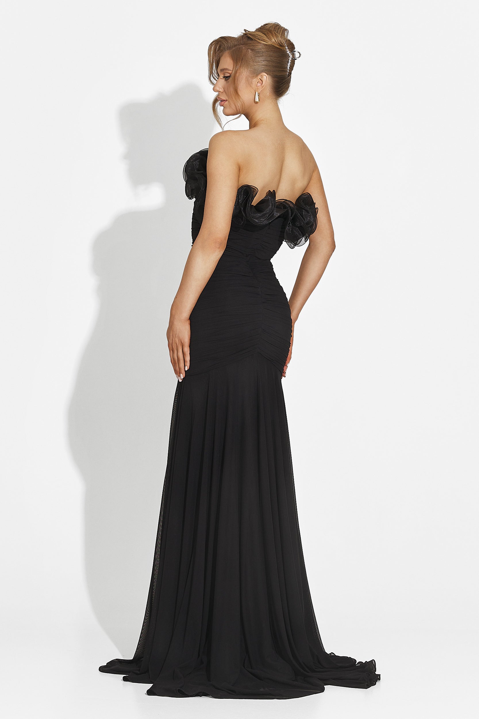 Robe longue noire pour femme Guilena Bogas