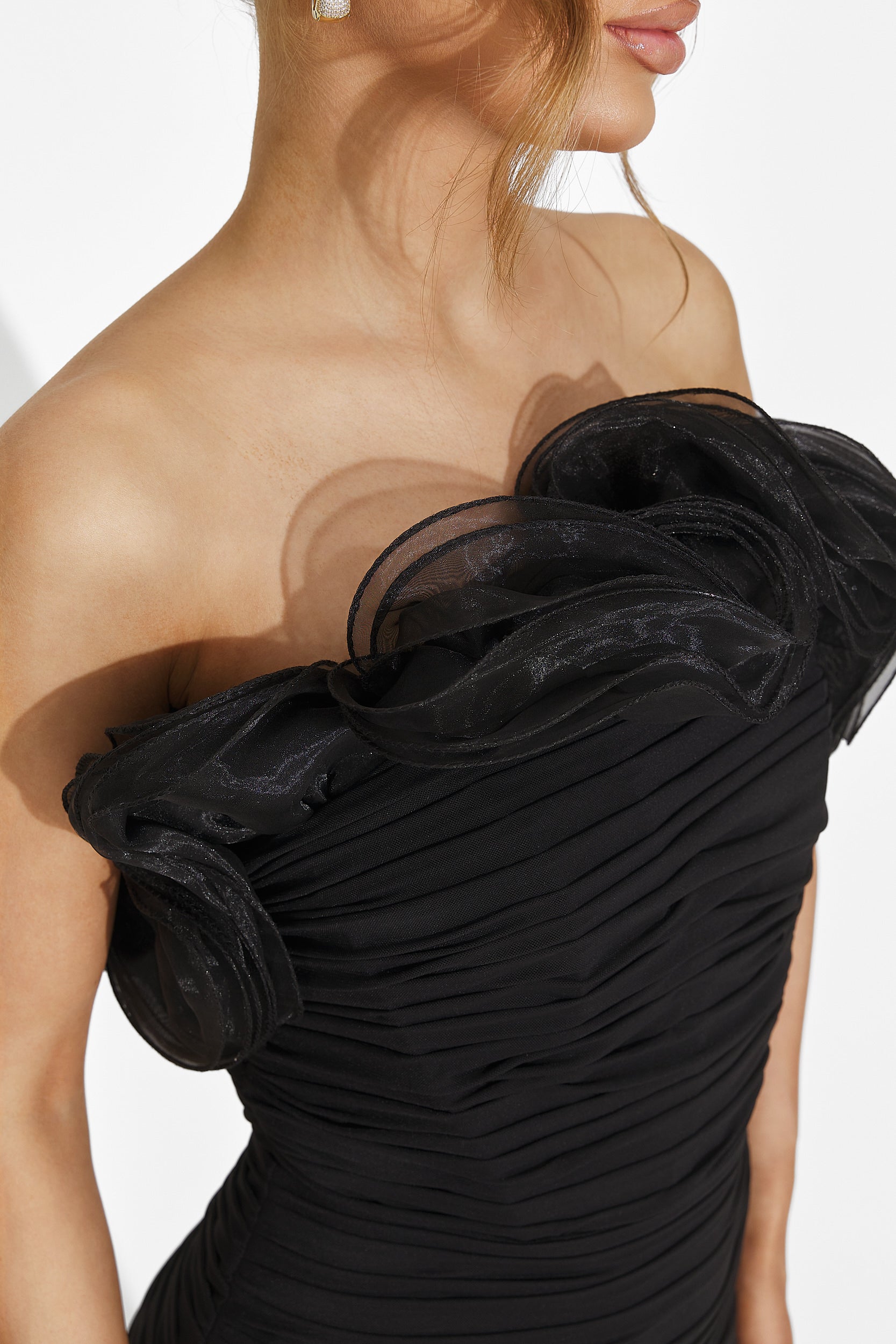 Robe longue noire pour femme Guilena Bogas