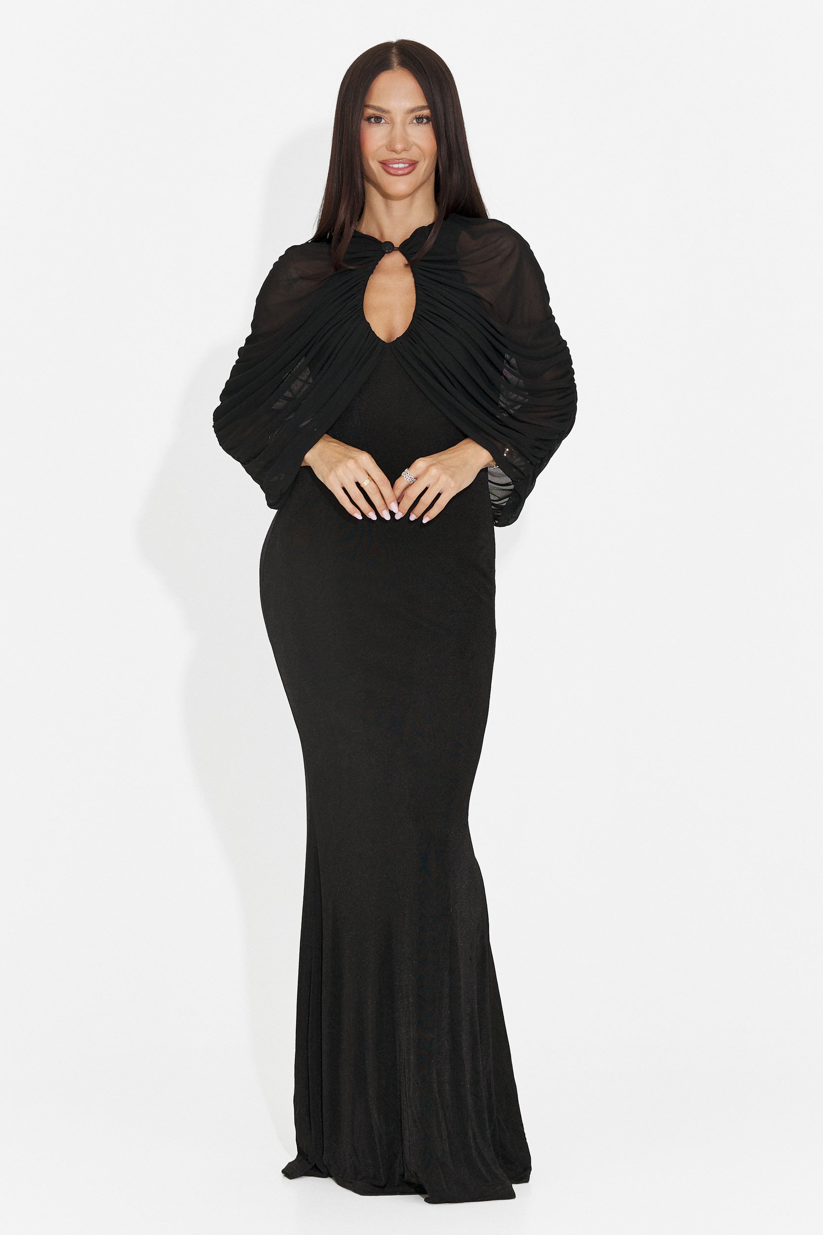 Rochie dama lunga neagra Lietna Bogas