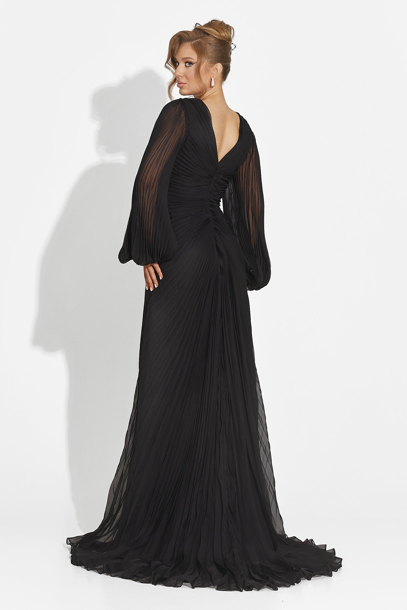 Linares Bogas Long Black Dress for Women