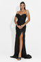 Schmidt Bogas Langes Schwarzes Damenkleid