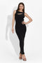 Robe longue noire pour femme Shaile Bogas
