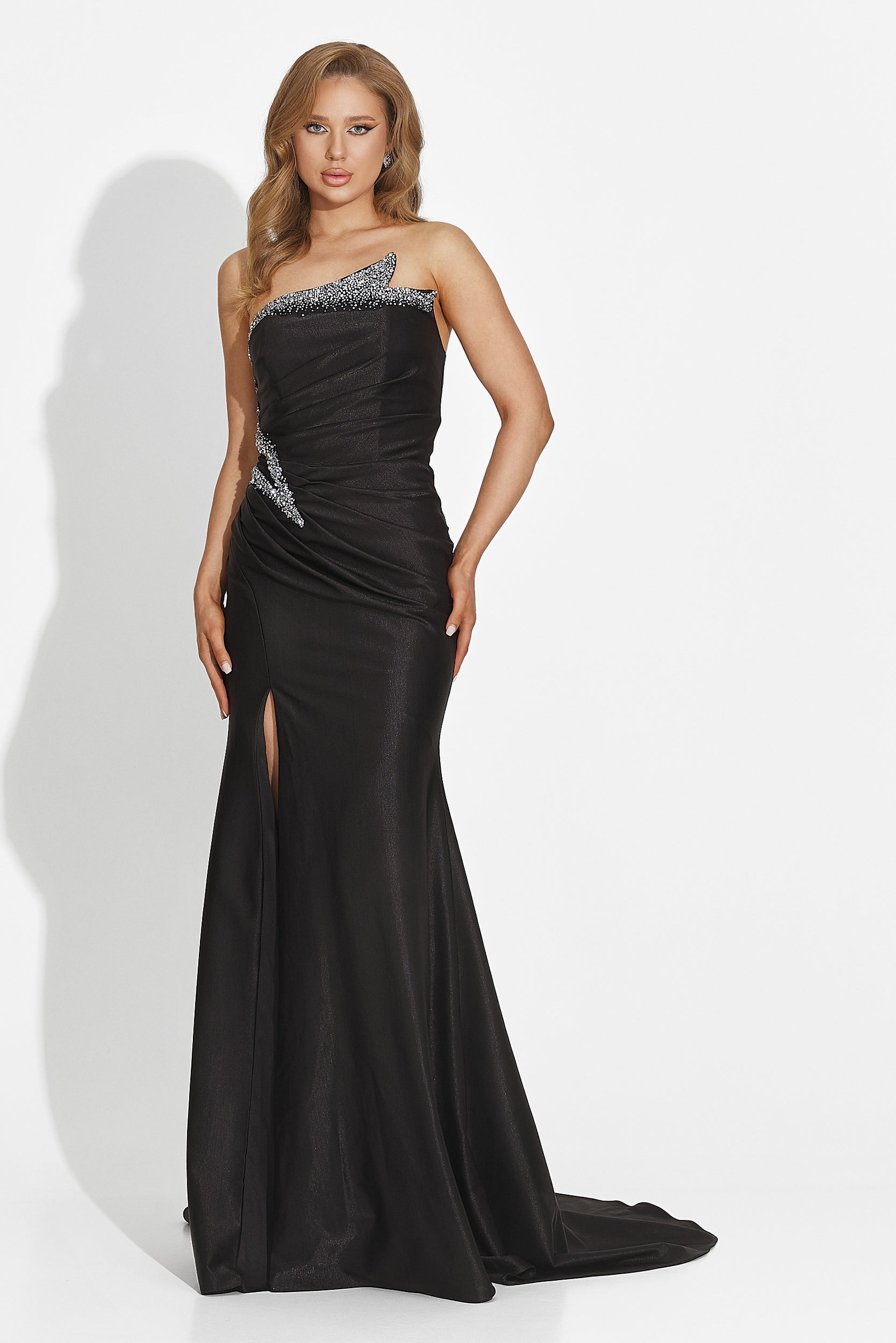 Robe longue noire pour femme Vonie Bogas