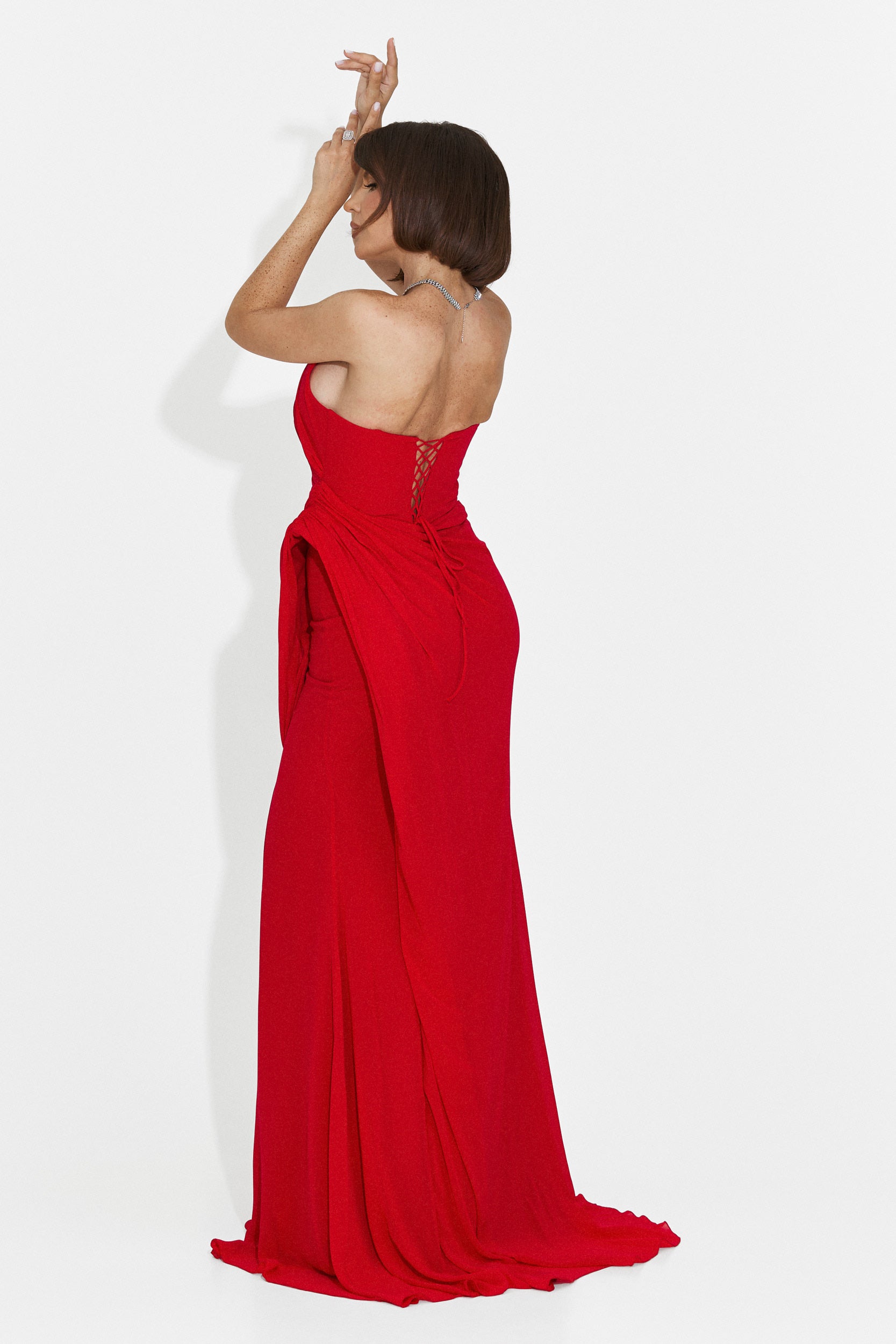 Felinas langes rotes Kleid für Frauen