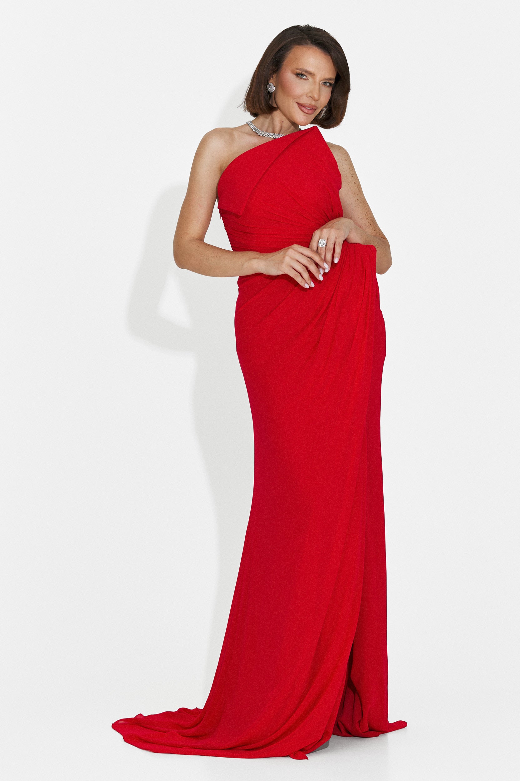 Felinas langes rotes Kleid für Frauen