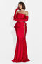 Merles langes rotes Kleid für Frauen