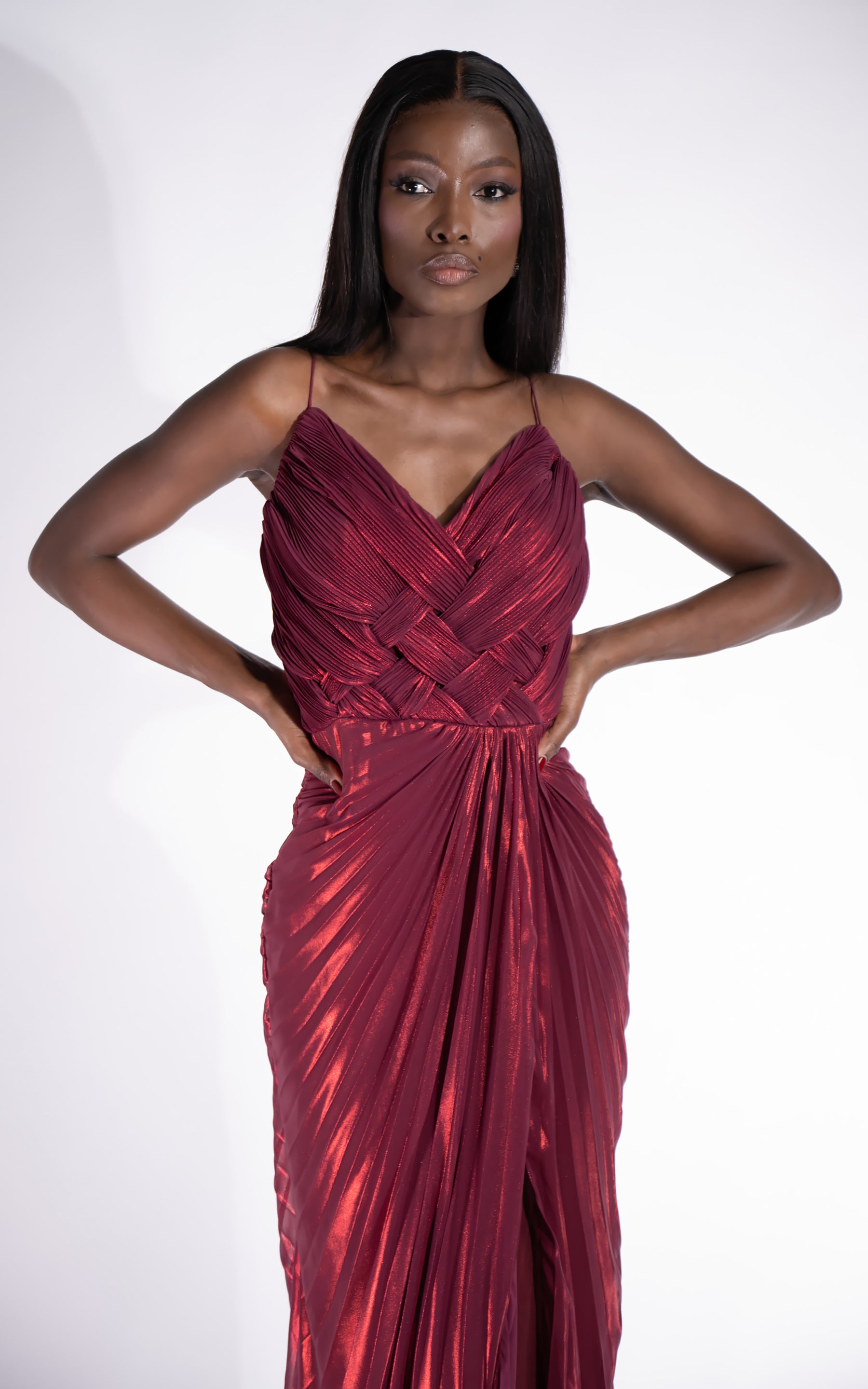 Robe longue rouge pour femme Mylanka Bogas