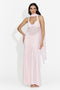 Long pink Cistela Bogas ladies dress