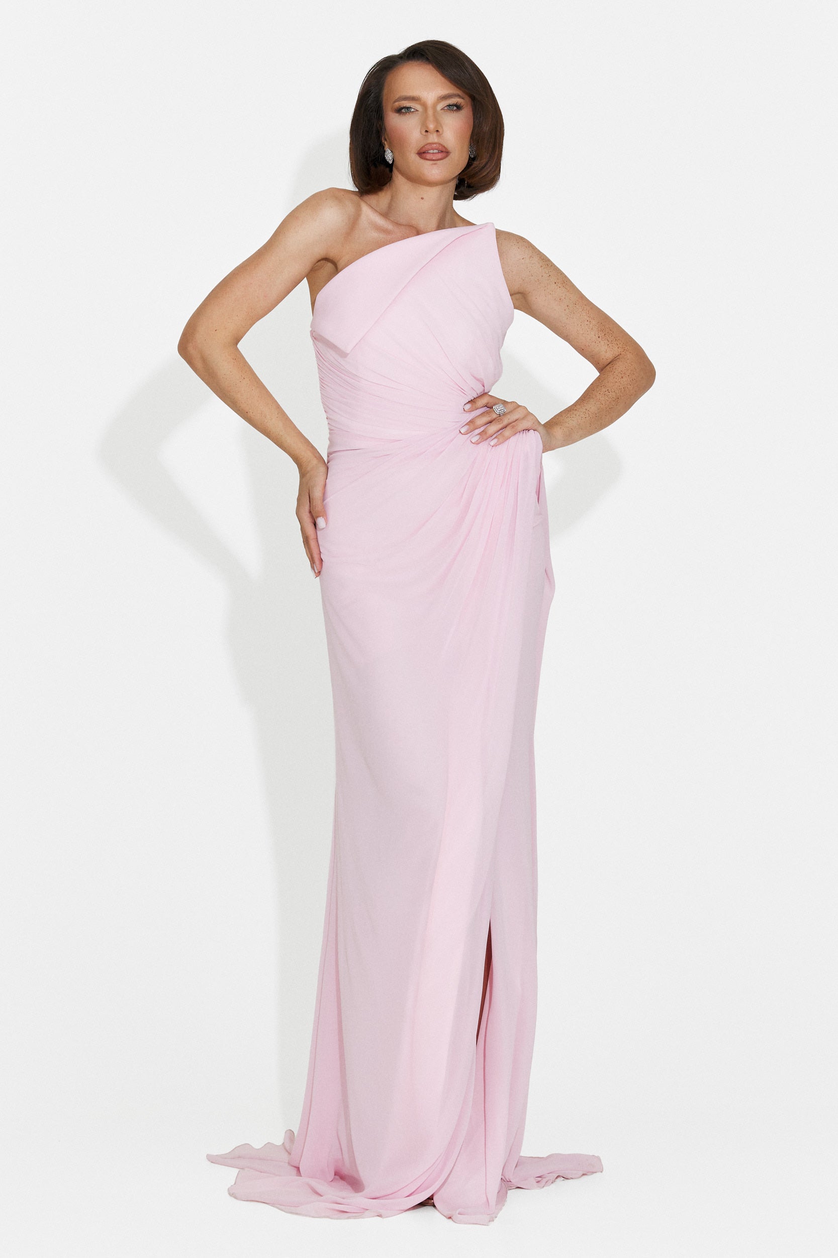 Felina Bogas Langes Rosa Damenkleid