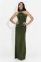 Rochie dama lunga verde Alecsona Bogas
