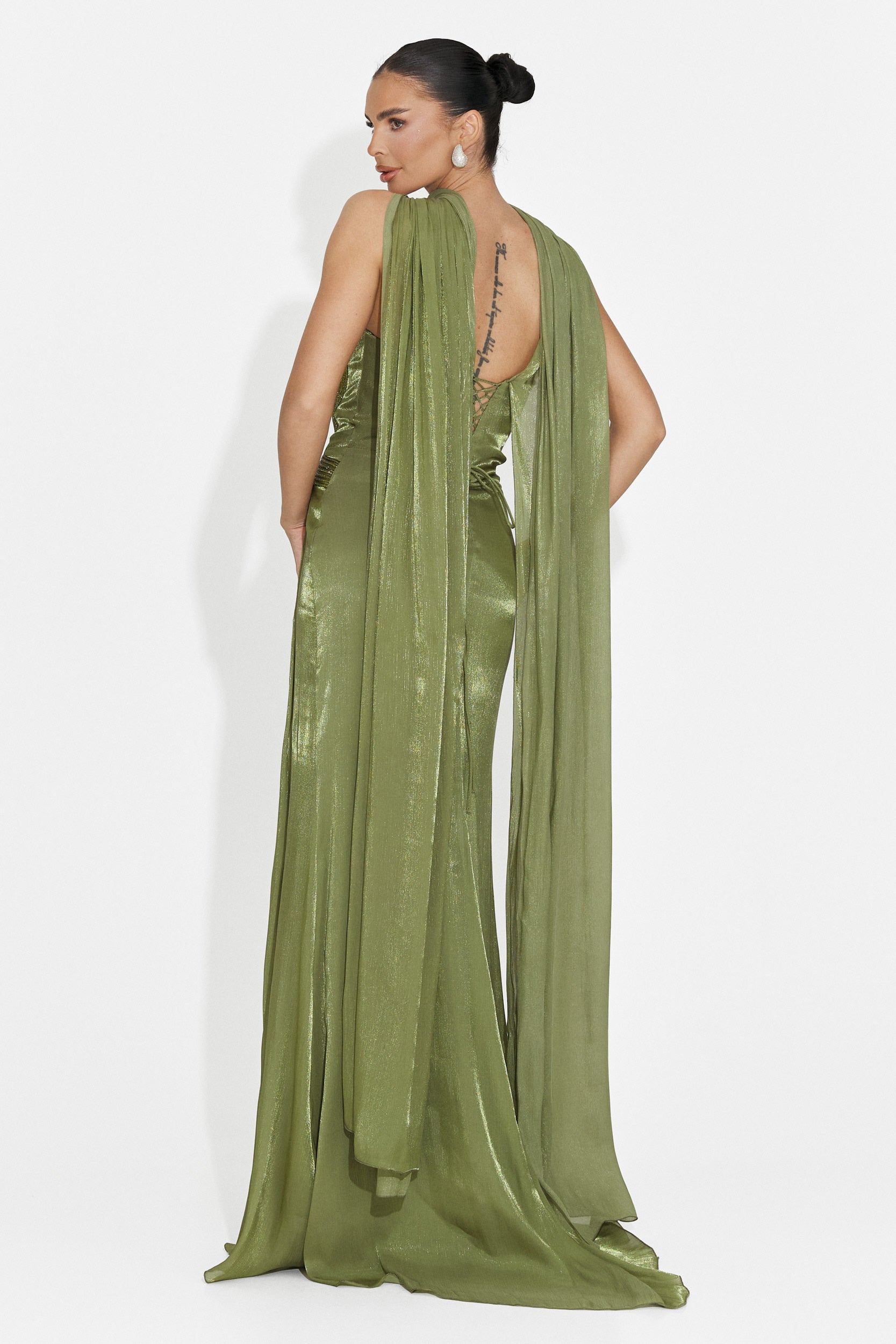 Moritz Bogas langes grünes Kleid für Frauen
