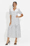 Midi white women's dress Anita Bogas