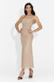 Petrinelia Bogas Beige Midi Dress for Women