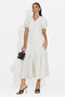 Midi beige women's dress Taisiana Bogas