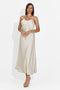 Women's midi beige dress Zimia Bogas